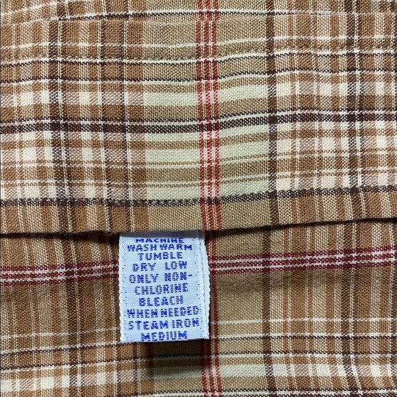 Vintage Ralph Lauren Beige Plaid Men's Shirt. Size Large - Picture 6 of 6